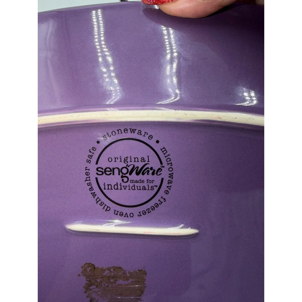 SengWare Purple Stoneware Oval Serving Platter Original SengWare Plate